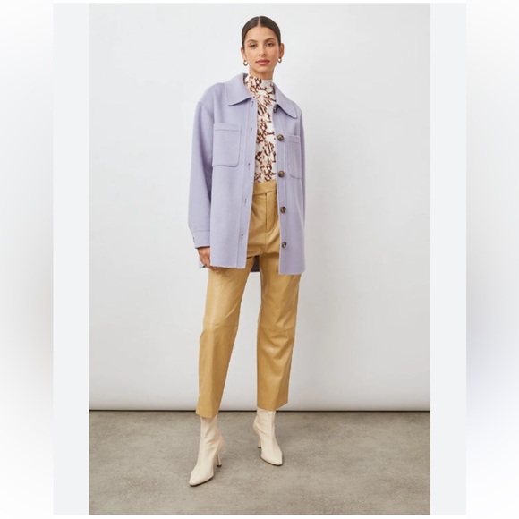 Rails Shacket CONNIE Shirt Shacket Jacket Lilac Lavender Size Medium, Wool blend - Picture 2 of 12